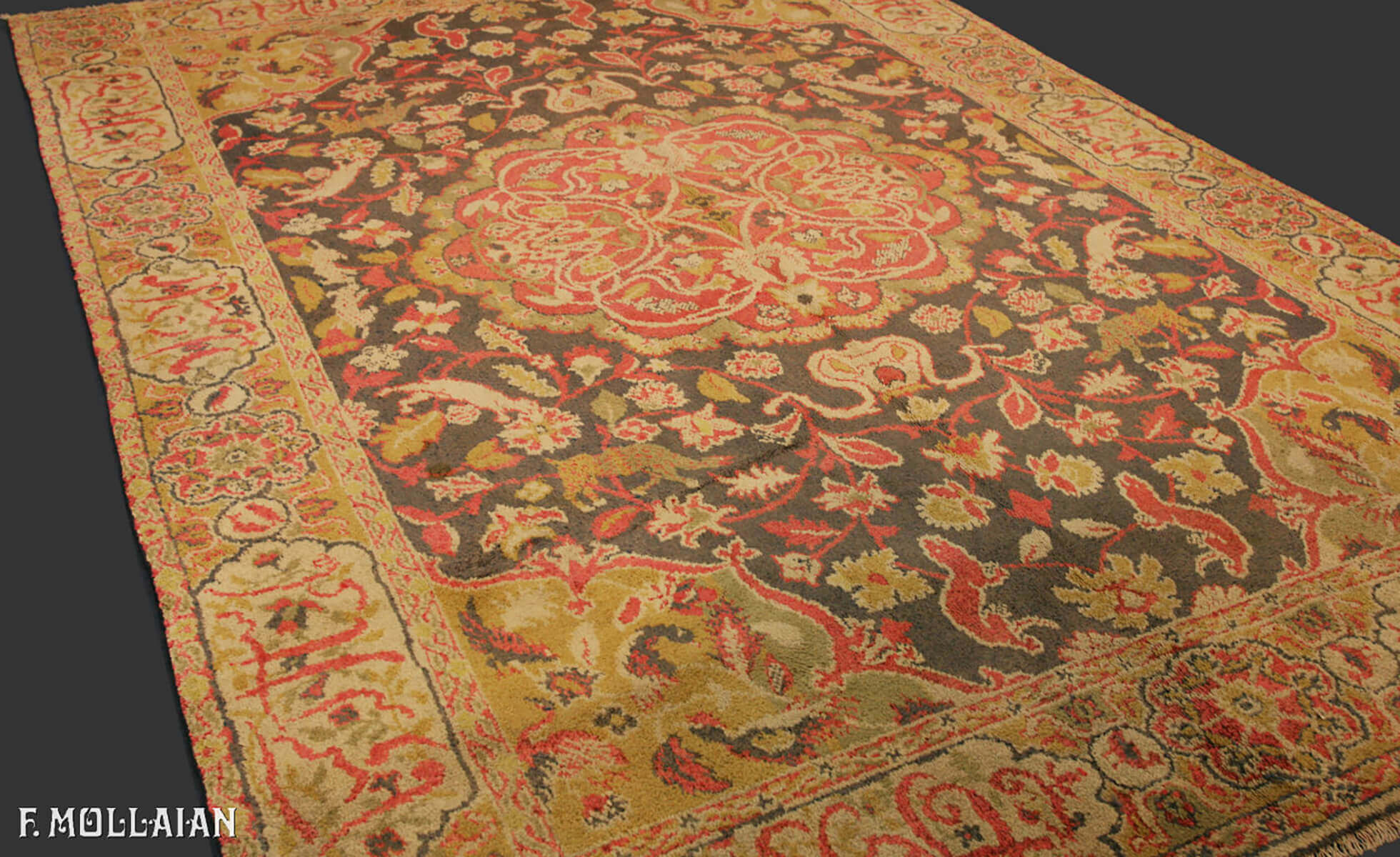 Semi-Antique European Silk Rug n°:10280892